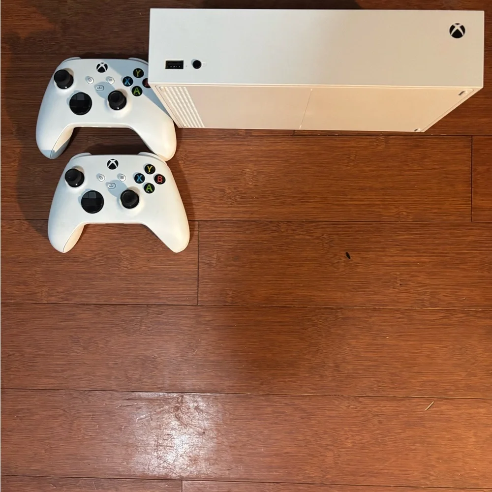 White Console with Controllers